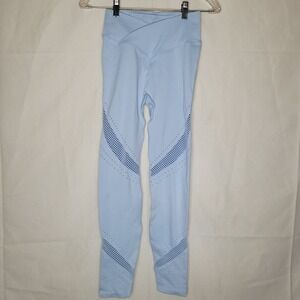 PINK Victoria's Secret Seamless High Waist Leggings‎ Light Blue Size S